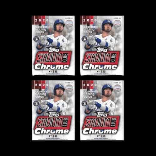 2020 Topps Chrome Stadium Club Baseball Blaster Box 4x Lot