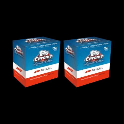 2021 Topps Chrome Sapphire Edition Formula 1 Racing Box 2x Lot