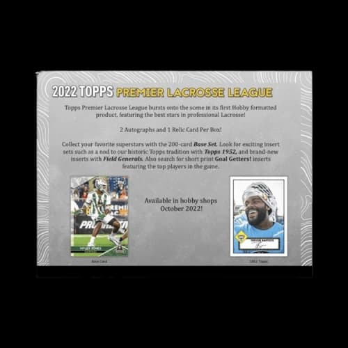 2022 Topps Premier Lacrosse League Hobby Box 4x Lot