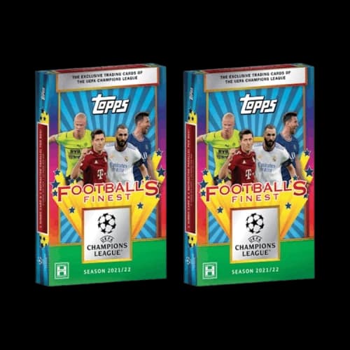 2021-22 Topps UEFA Champions League Finest Flashbacks Soccer Hobby Box 2x Lot