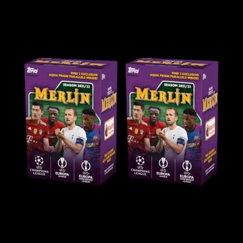 2021-22 Topps UEFA Champions League Merlin Soccer Blaster Box 2x Lot