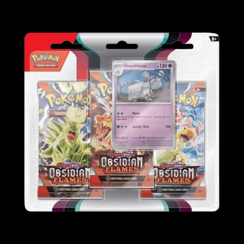 Pokémon Scarlet & Violet: Obsidian Flames 3 Pack Blister 'Houndstone'