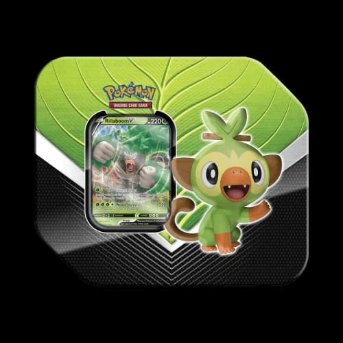 Pokémon Sword & Shield Base Set Galar Partners Tin (Rillaboom V)