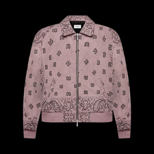 Rhude Bandana Bomber Jacket 'Pink'