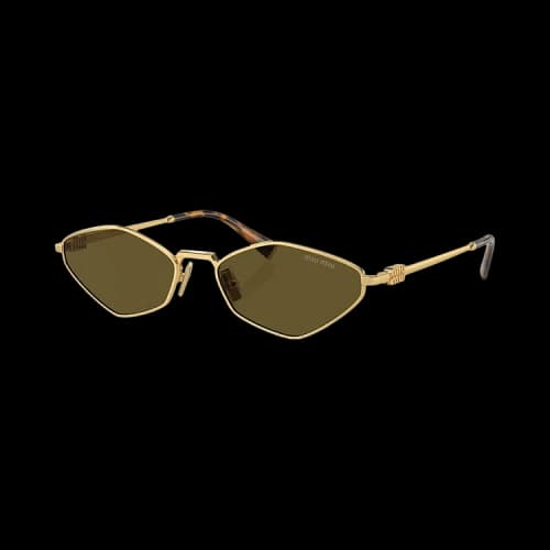 Miu Logo Sunglasses 'Loden Green'