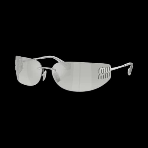 Miu Frameless Sunglasses 'Silver'