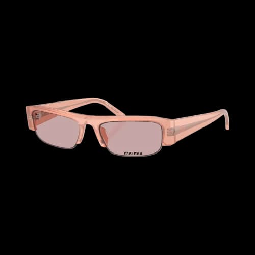 Miu Half Frame Sunglasses 'Opaline Pink'