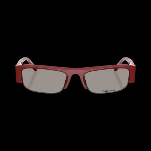 Miu Half Frame Sunglasses 'Opaline Burgundy'