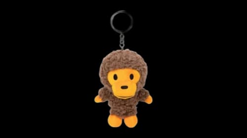 BAPE Baby Milo Brown Plush Keychain Brown