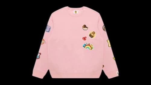 BAPE Baby Milo Crewneck Sweatshirt Pink