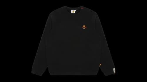 BAPE Baby Milo Devil Logo Crewneck Sweatshirt Black