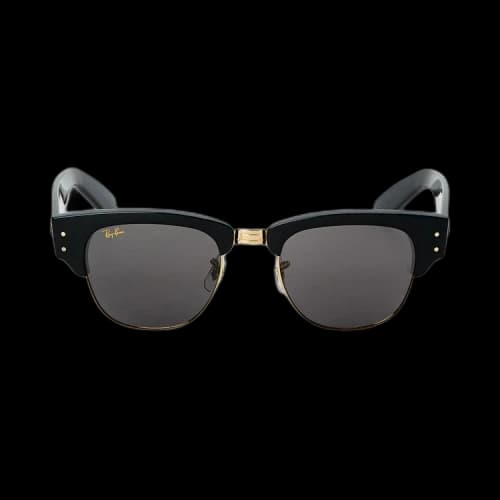 Ray-Ban x A$AP ROCKY Mega Clubmaster Sunglasses 'Black/Gold/Grey'
