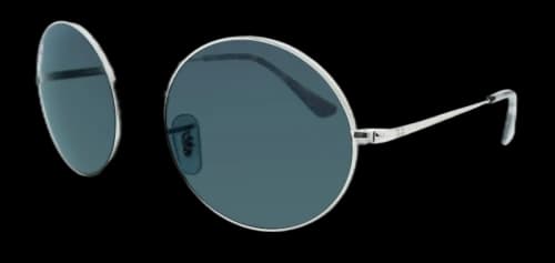 Ray-Ban Oval Sunglasses Silver (0RB1970 9149S2)