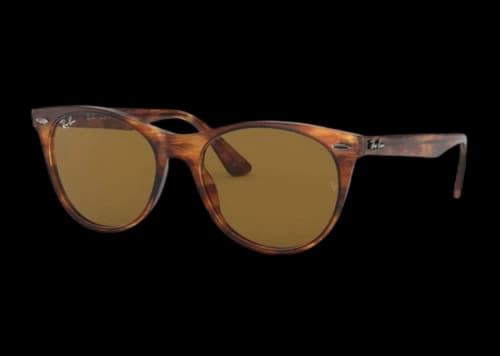 Ray-Ban Wayfarer II Sunglasses Striped Havana/Brown (0RB2185)
