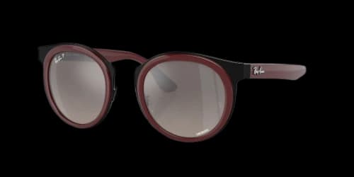 Ray-Ban Round Sunglasses Red On Black (0RB3710 92615J)