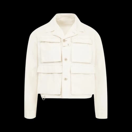 Lemaire Short Utility Jacket 'Light Cream'