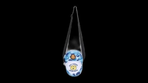 BAPE Kids ABC Camo Milo Cap Shoulder Bag Blue