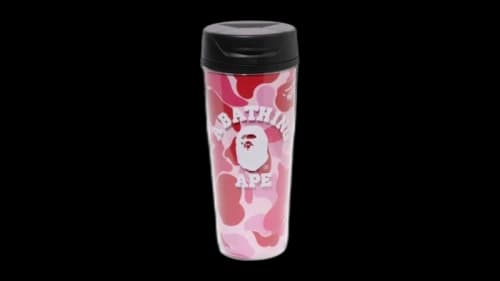 BAPE ABC Camo Tumbler Carmine Rose (SS26)