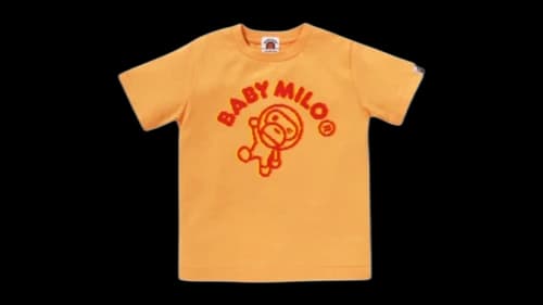 BAPE Kids Retro Pixel Winking Milo Tee Tangerine