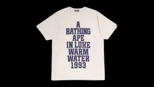 BAPE Vintage Effect Tee Snow White