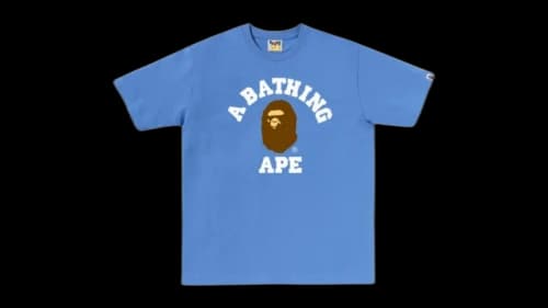BAPE Essential College T-shirt (FW26) Blue