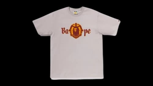 BAPE Old English Logo T-shirt Ash