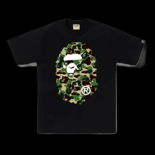 BAPE A Bathing Ape ABC Camo Big Ape Head T-Shirt 'Black'