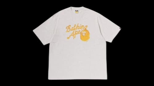 BAPE 3D Honey Logo Relaxed Fit T-shirt Light Grey