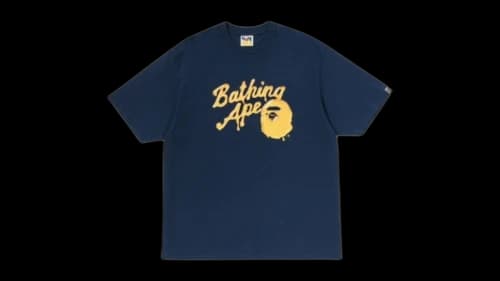 BAPE 3D Honey Logo Relaxed Fit T-shirt Navy Blue