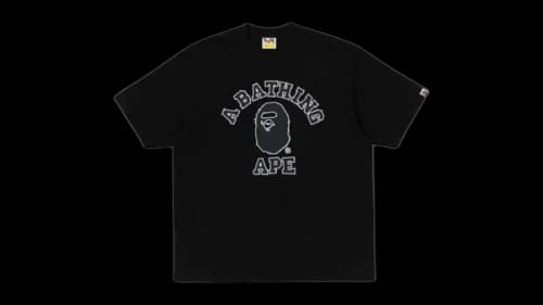 BAPE Hand Drawn Outline College Relaxed Fit T-shirt (SS26) Black