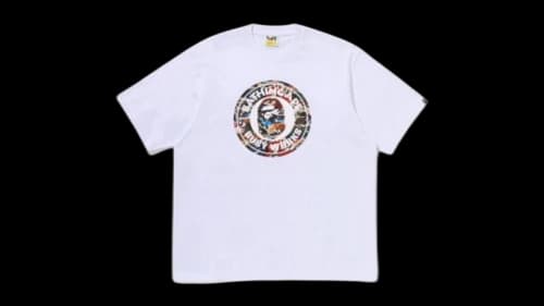 BAPE Hybrid Camo Busy Works Relaxed Fit T-shirt White