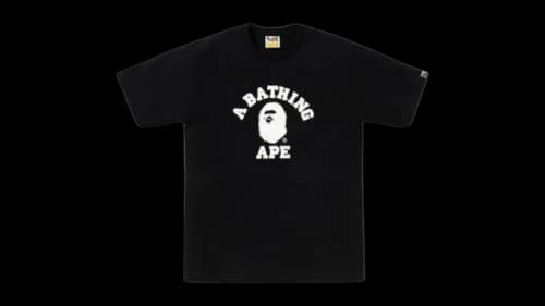 BAPE Crystal Stone Eye College tee Black