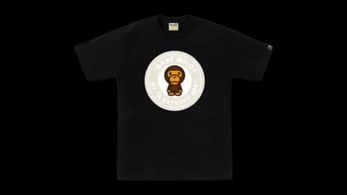 BAPE Line Camo Milo Busy Works T-shirt Black