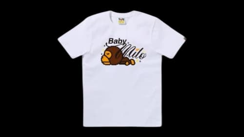 BAPE Retro Pixel Baby Milo Tee White