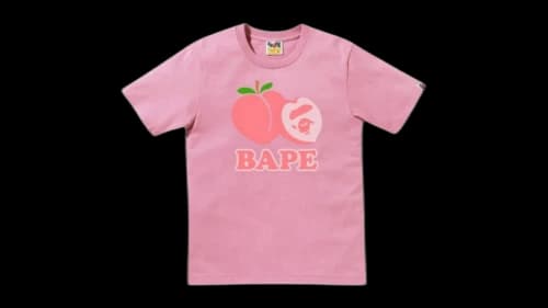 BAPE Peach Tee Pink