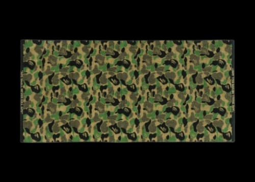 BAPE ABC Camo Bath Towel Army Green