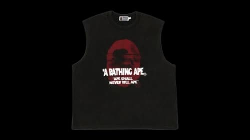 BAPE Sleeveless Tank Top Black