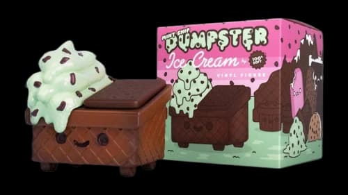 100% Soft Mint Chip Dumpster Ice Cream Vinyl Figure