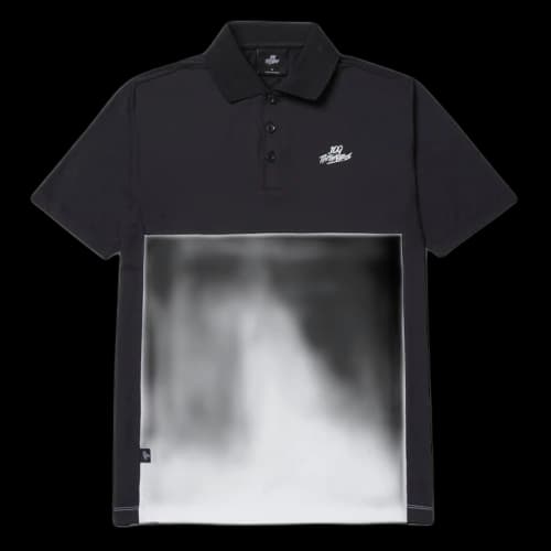 100 Thieves Country Club Par Short Sleeve Polo Black/White