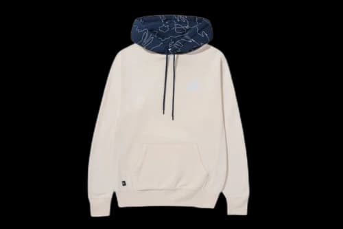 100 Thieves Foundations Geoprint Hoodie Bone/Navy