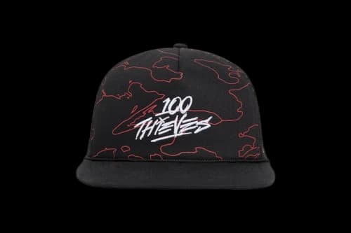 100 Thieves Foundations Geoprint Trucker Hat Black/Red