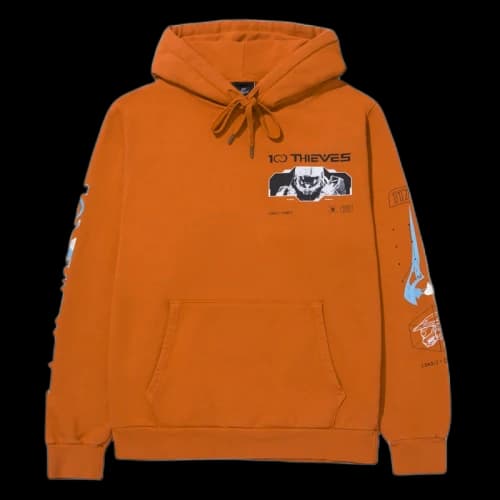 100 Thieves x Halo x StockX Energy Sword Hoodie Orange