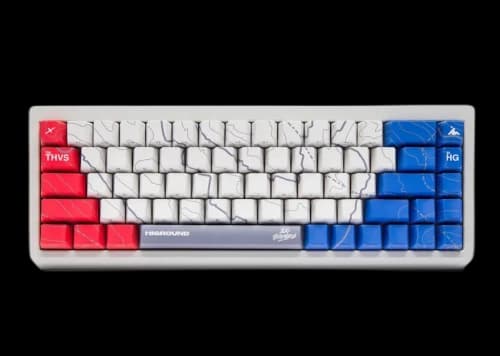 100 Thieves x Higround Summit 65 Cartograph Keyboard Red/White/Blue