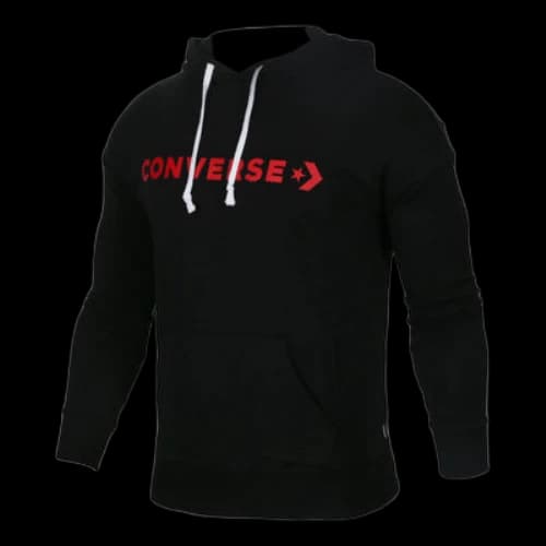 Converse Wordmark Big Logo Hoodie 'Black' (Women's)