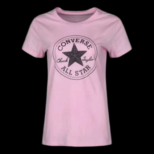 Converse Chuck Taylor T-Shirt 'Pink Black' (Women's)