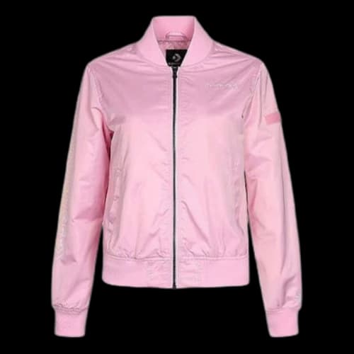 Converse Long Sleeves Stand Collar Jacket 'Pink' (Women's)