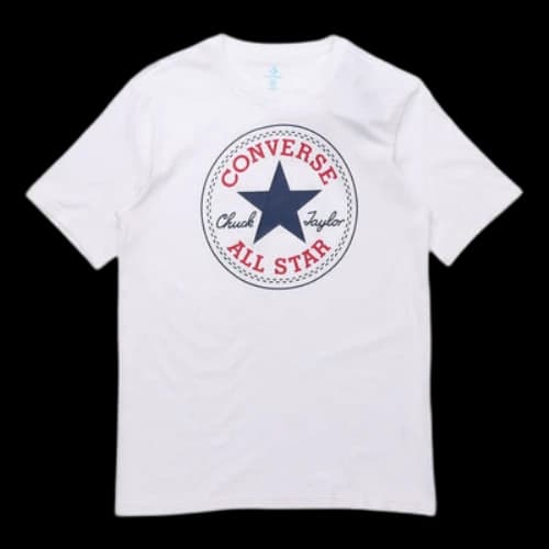 Converse All Star Classic Round Neck Short Sleeve White