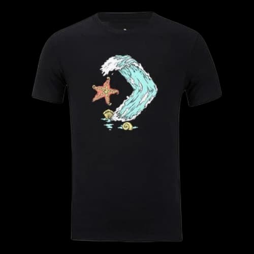 Converse Star Chevron Ocean T-Shirt 'Black'