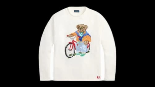 Polo Ralph Lauren Polo Bear Cotton Rollneck Sweater White