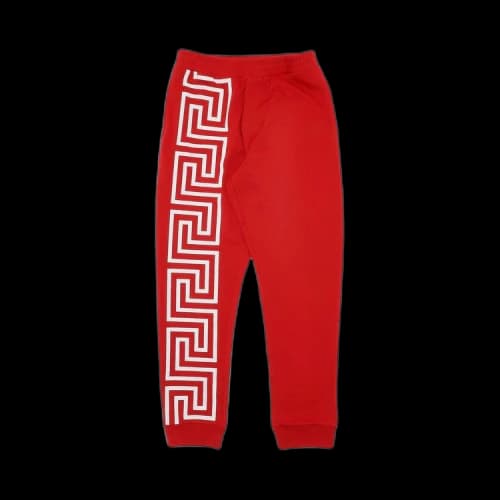 Versace Greca Print Sweatpants 'Red'